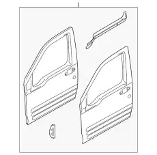 Дверь передняя правая 9T1Z-6120124-B FORD