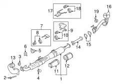 EXTENSION - EXHAUST PIPE HC3Z5A212L FORD