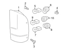 Фонарь задний FORD 1L5Z-13405-CA
