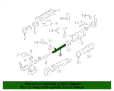 Глушитель средняя часть 7C3Z-5A212-BA FORD