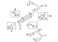 EXTENSION - EXHAUST PIPE GC2Z-5A212-C FORD