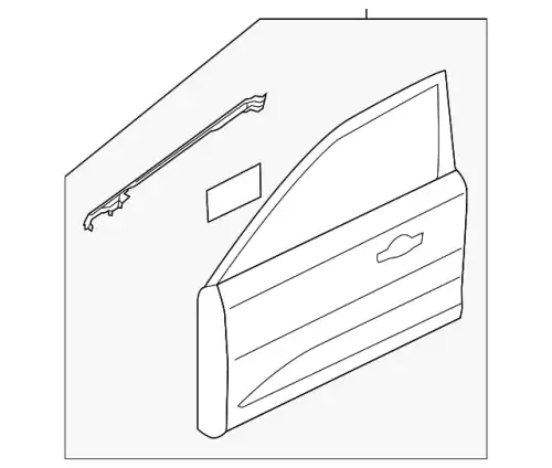 DOOR ASY - FRONT EJ7Z-7820125-A FORD