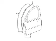 Дверь передняя левая 6F2Z-1720125-AA FORD