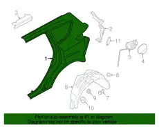 PANEL - BODY SIDE - REAR GJ5Z-7827841-A FORD