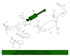 EXTENSION - EXHAUST PIPE HL3Z5A212C FORD
