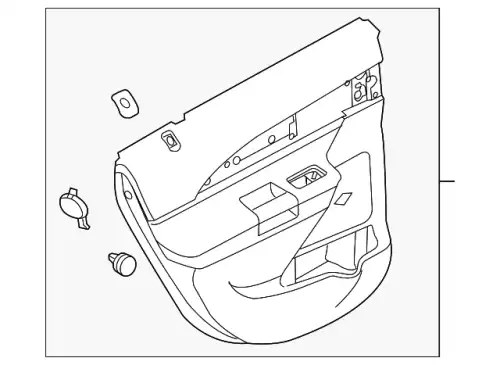 Панель обшивки двери задней BA1Z7827406AB FORD