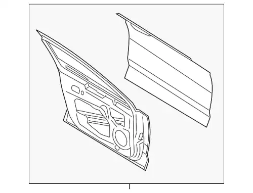 DOOR ASY - FRONT - L DP5Z-5420125-A FORD