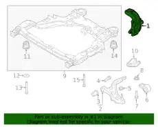 Кулак поворотный FORD DE9Z-3K185-B