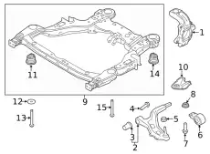 Кулак поворотный FORD DE9Z-3K185-B