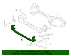 CROSS MEMBER ASY - FRONT/LOWER AV6Z-5810812-E FORD