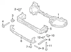 CROSS MEMBER ASY - FRONT/LOWER AV6Z-5810812-E FORD