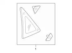 Стекло боковое YS4Z-5429711-BA FORD