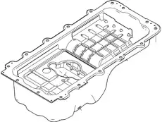 Поддон картера двигателя FORD F7UZ-6675-AC