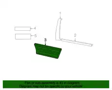 Молдинг двери передний левый 7L1Z-7820879-BA FORD