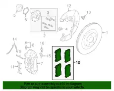 Тормозные колодки дисковые FORD G1FZ-2001-A