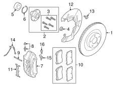 Тормозные колодки дисковые FORD G1FZ-2001-A