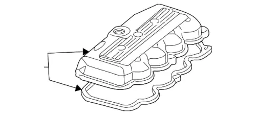 Крышка клапанов YS4Z-6582-BB FORD