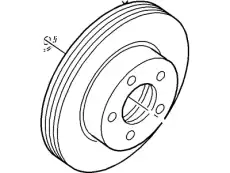 Тормозной диск FORD 2U2Z-1V125-FA ,