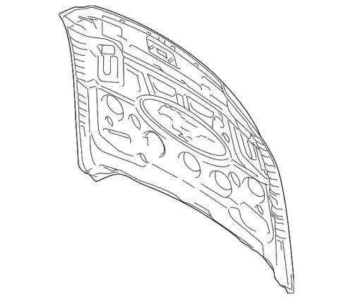 HOOD ASY JR3Z-16612-A FORD