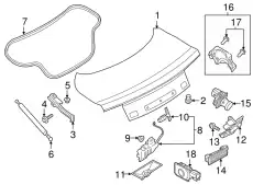 DOOR ASY - LUGGAGE COMPARTMENT FR3Z-6340110-A FORD