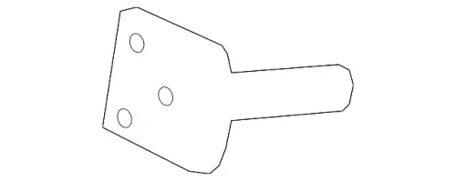 Кронштейн бампера 6W1Z-17787-A FORD