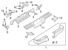 EXTENSION - BUMPER BAR HC3Z17906KA FORD