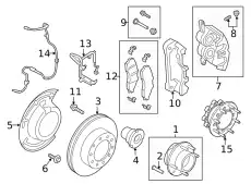 Тормозные колодки дисковые FORD DC3Z-2001-H