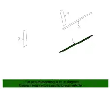 Уплотнитель двери FORD 8A8Z-7425596-A