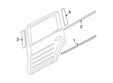 Уплотнитель двери FORD 8A8Z-7425596-A