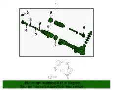 Рулевая рейка FORD 8L3Z-3504-CRM