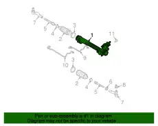 Рулевая рейка FORD 3W1Z-3504-EARM