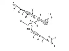 Рулевая рейка FORD 3W1Z-3504-EARM