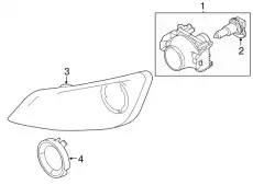 Кронштейн фары противотуманной 8A5Z-15266-BA FORD