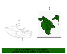 Фара противотуманная FORD 4S4Z-15200-AA