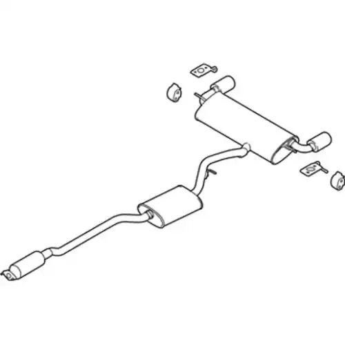 MUFFLER ASY - REAR FJ7Z-5230-A FORD
