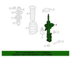 SHOCK ABSORBER ASY D2BZ-18124-B FORD