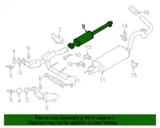 EXTENSION - EXHAUST PIPE HL3Z5A212E FORD