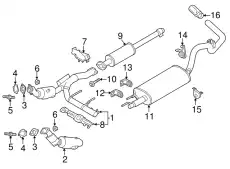 EXTENSION - EXHAUST PIPE HL3Z5A212E FORD
