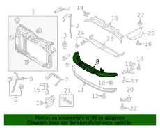 DEFLECTOR - AIR D2BZ-8349-B FORD