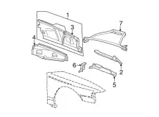 Подкрылок FORD F8ZZ-16054-AA