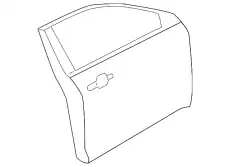 Дверь передняя левая AG1Z-5420125-B FORD