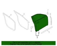 Дверь передняя левая AG1Z-5420125-B FORD