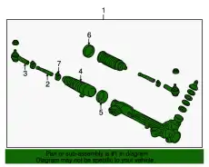 Рулевая рейка FORD 8L3Z-3504-ARM