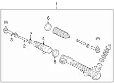 Рулевая рейка FORD 8L3Z-3504-ARM
