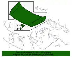 HOOD ASY DT1Z-16612-A FORD