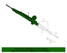 Рулевая рейка FORD 7L8Z-3504-CRM