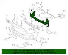 MEMBER ASY - FLOOR CROSS HG9Z-17757-A FORD