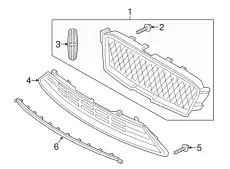 Решетка радиатора FORD HP5Z-17B968-AA