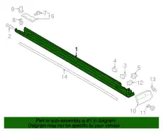 MOULDING GD9Z-5410177-AB FORD