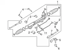 Рулевая рейка FORD AL3Z-3504-C